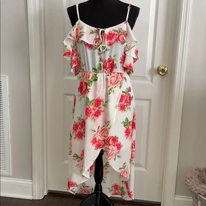 A. Calin Floral High-Low Dress NWT